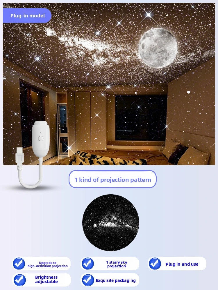 DreamSeal Galaxy Projector - Starry Night Light for Calm Sleep