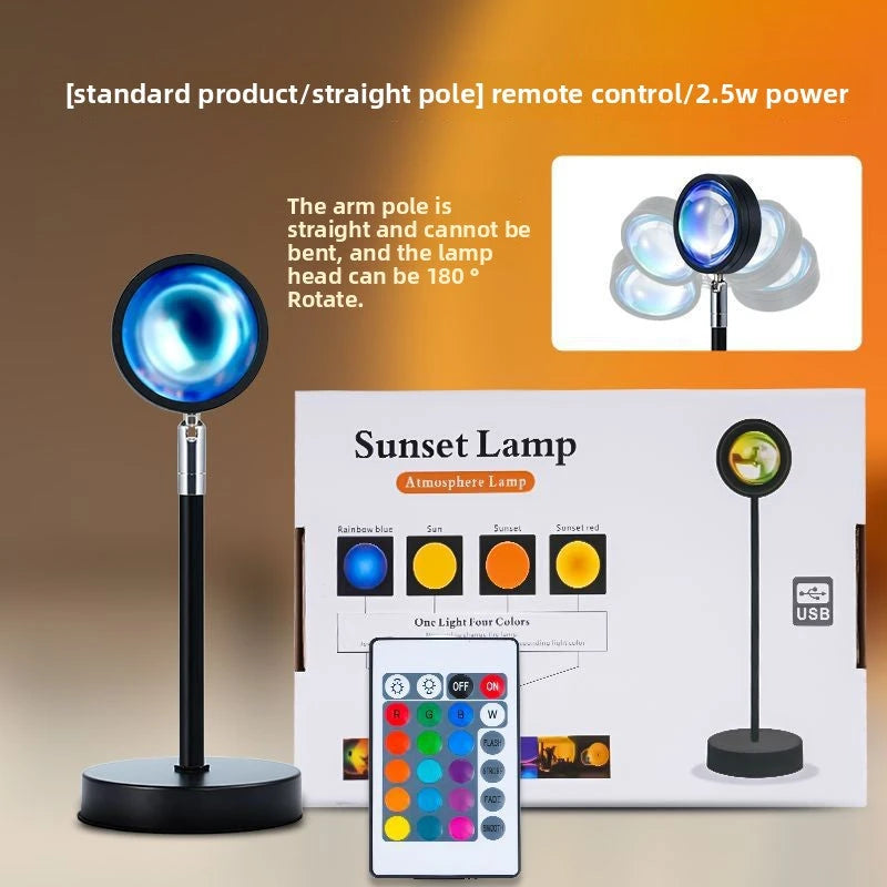DreamSeal Aura Sunset Lamp - Golden Hour Projector Light
