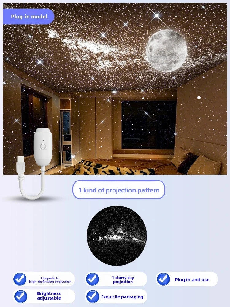 DreamSeal Galaxy Projector - Starry Night Light for Calm Sleep