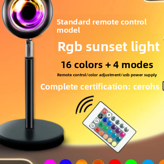DreamSeal Aura Sunset Lamp - Golden Hour Projector Light