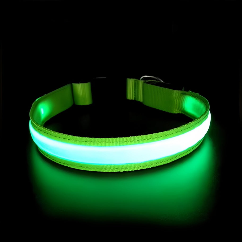 DreamSeal GlowSafe - Rechargeable LED Dog Collar for Night Safety