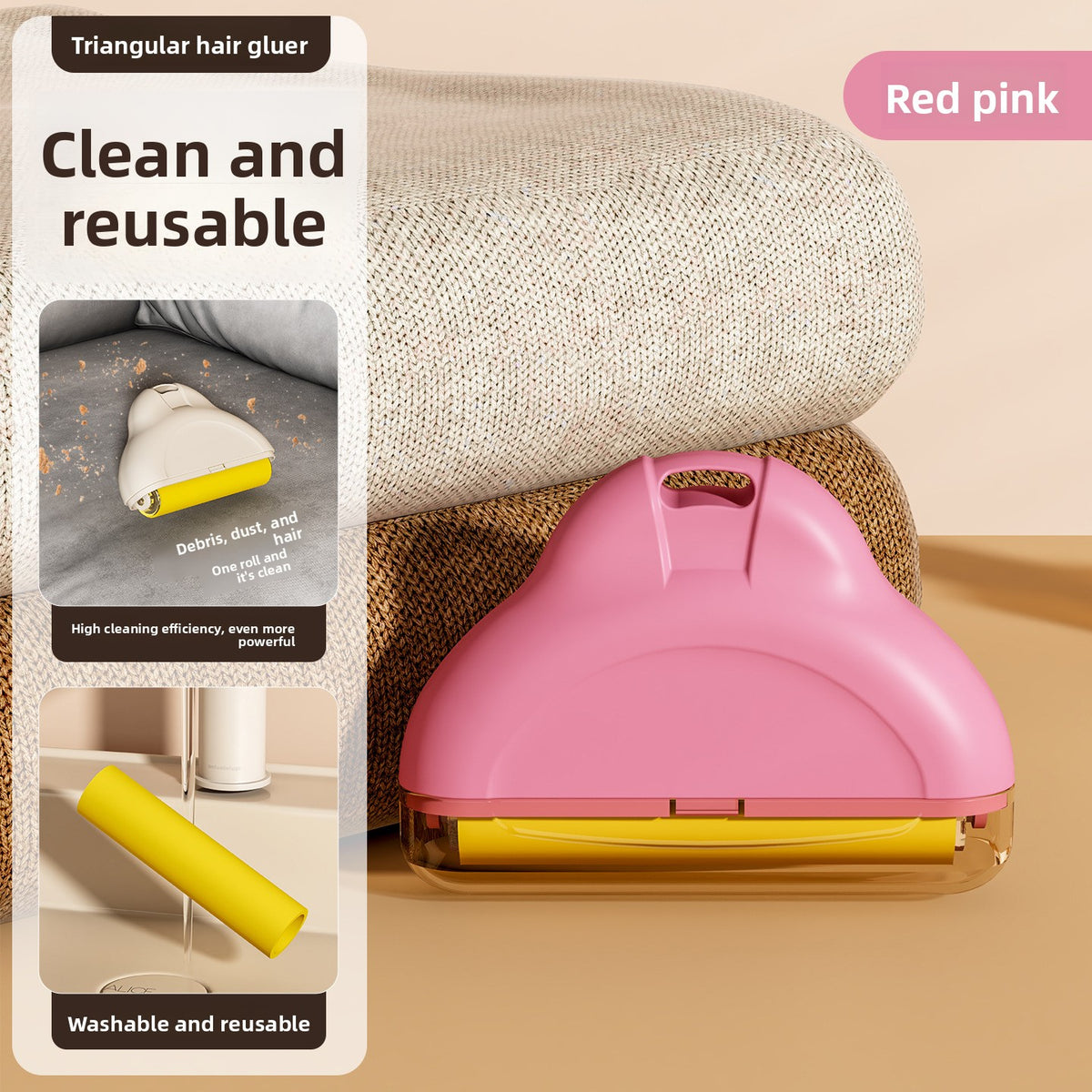 DreamSeal FreshRoll - Reusable Pet Hair Remover (No Sticky Refills)