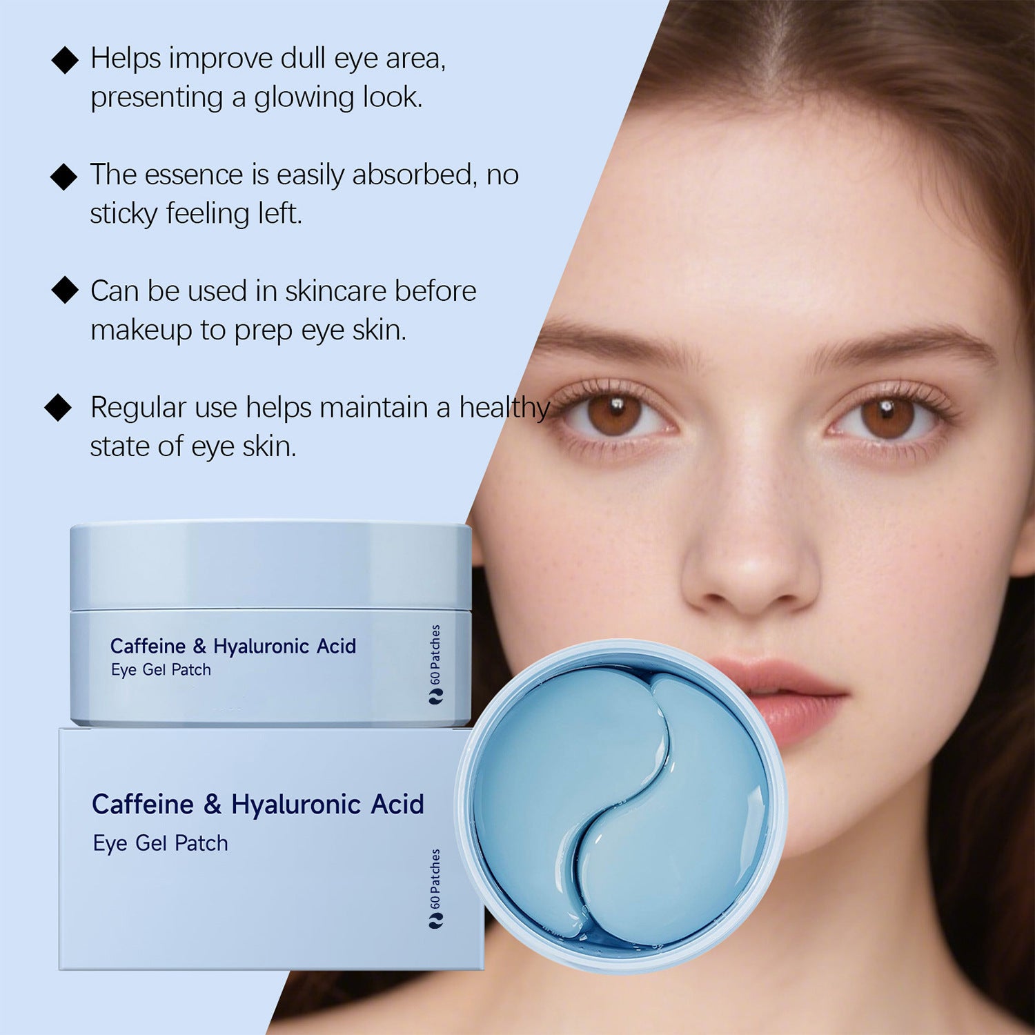 DreamSeal Bright Eyes Under-Eye Gel Patches - Cooling & Hydrating