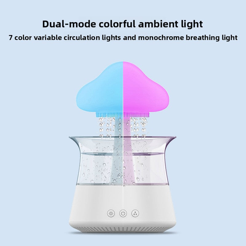 Creative Rain Cloud Humidifier with LED Light