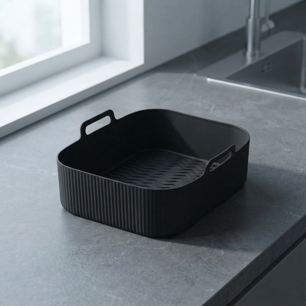 DreamSeal Silicone Air Fryer Liners - Reusable Non-Stick Baking Mat