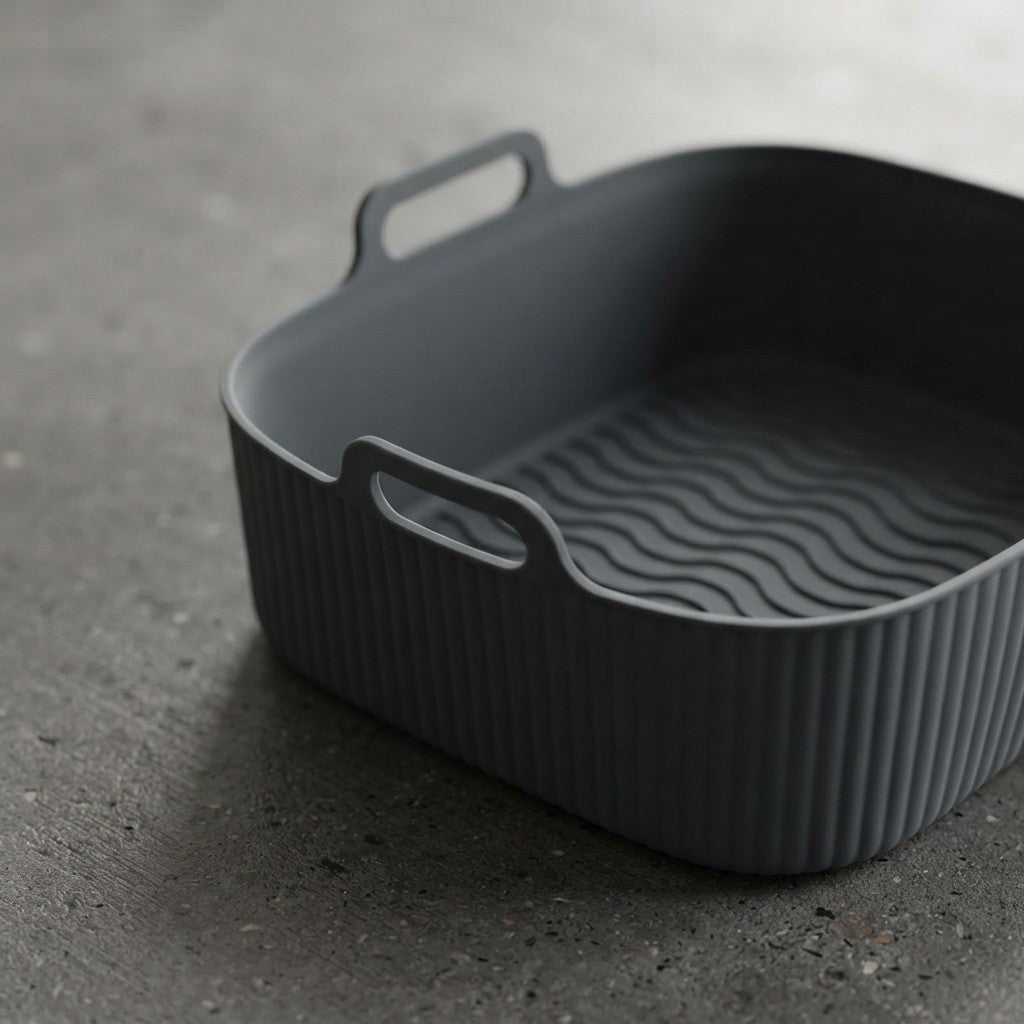 DreamSeal Silicone Air Fryer Liners - Reusable Non-Stick Baking Mat